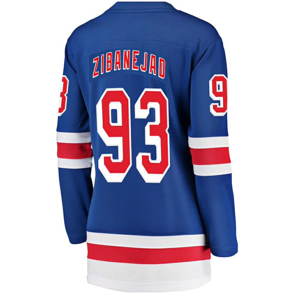 Mika Zibanejad New York Rangers Fanatics Women's Breakaway Player Jersey - Blue | US 3096430