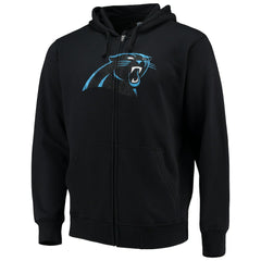 Carolina Panthers G-III Sports by Carl Banks Primary Logo Full-Zip Hoodie - Black Hoodies