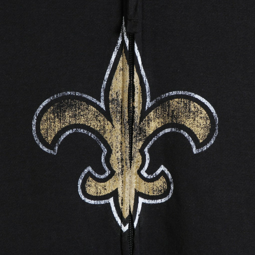 New Orleans Saints G-III Sports by Carl Banks Primary Logo Full-Zip Hoodie - Black Hoodies