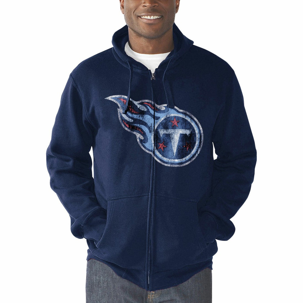 Tennessee Titans G-III Sports by Carl Banks Primary Logo Full-Zip Hoodie - Navy Hoodies
