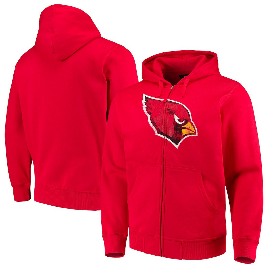Arizona Cardinals G-III Sports by Carl Banks Primary Logo Full-Zip Hoodie - Cardinal Hoodies