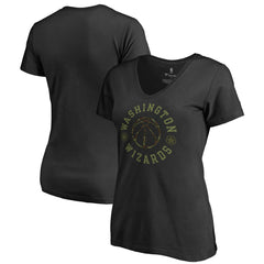 Washington Wizards Women's Liberty V-Neck T-Shirt Black outlet