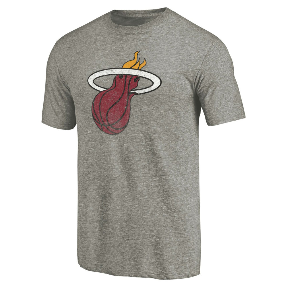 Miami Heat Greatest Dad Tri-Blend T-Shirt Gray