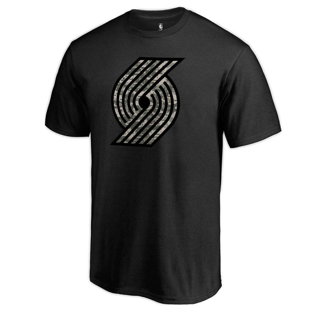 Portland Trail Blazers Cloak Camo T-Shirt Black outlet