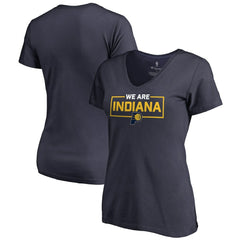 Indiana Pacers Women's We Are Iconic Collection V-Neck T-Shirt Navy