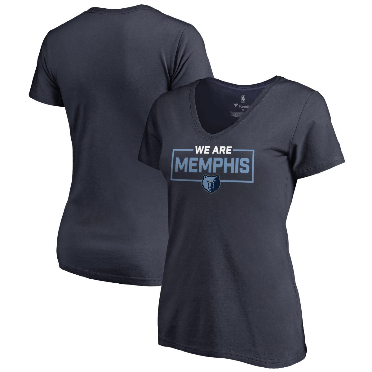 Memphis Grizzlies Women's We Are Iconic Collection V-Neck T-Shirt Navy outlet