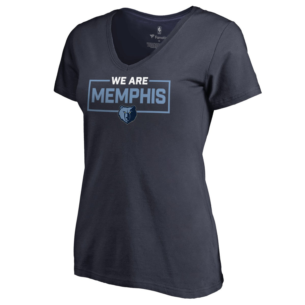 Memphis Grizzlies Women's We Are Iconic Collection V-Neck T-Shirt Navy outlet