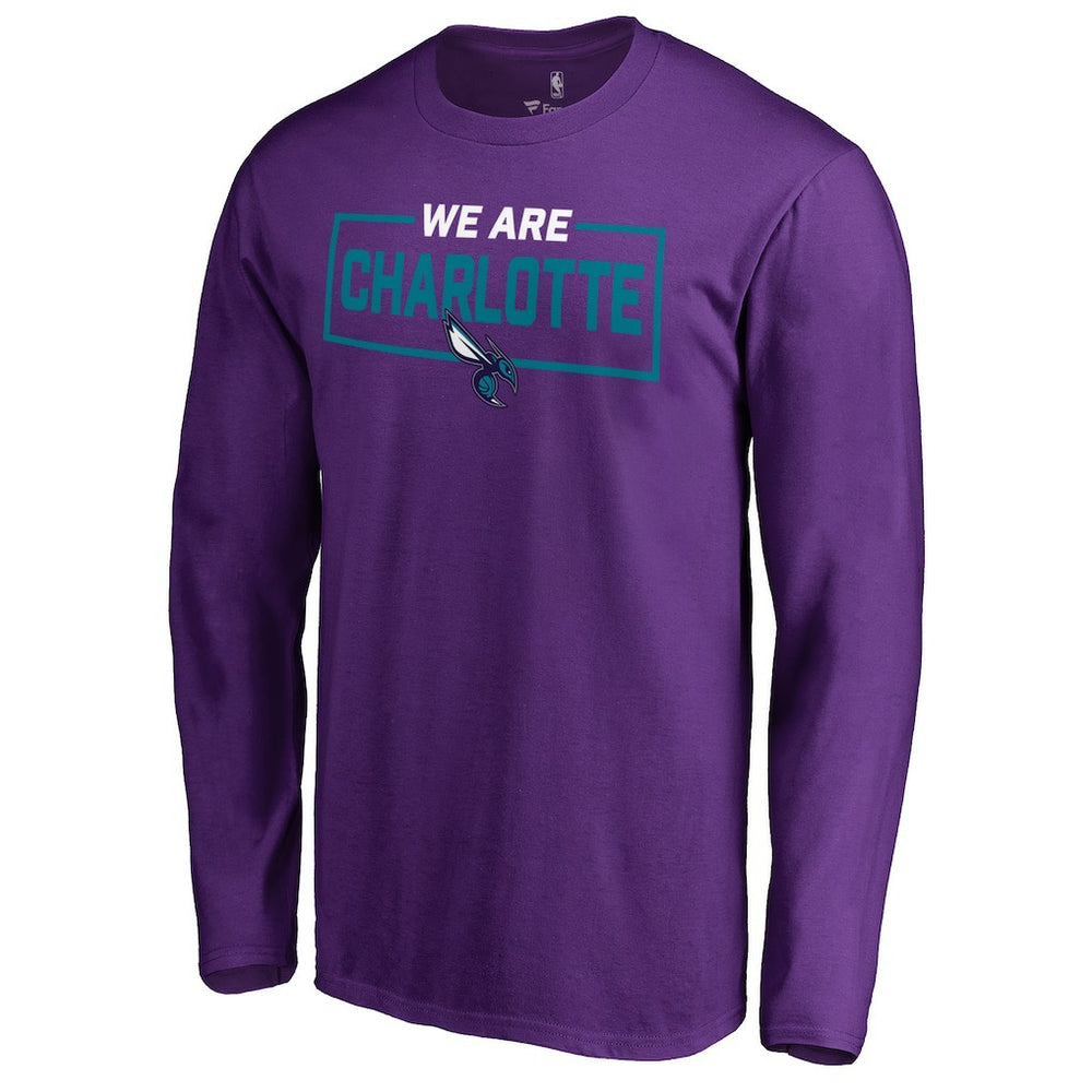 Charlotte Hornets We Are Iconic Collection Long Sleeve T-Shirt Purple