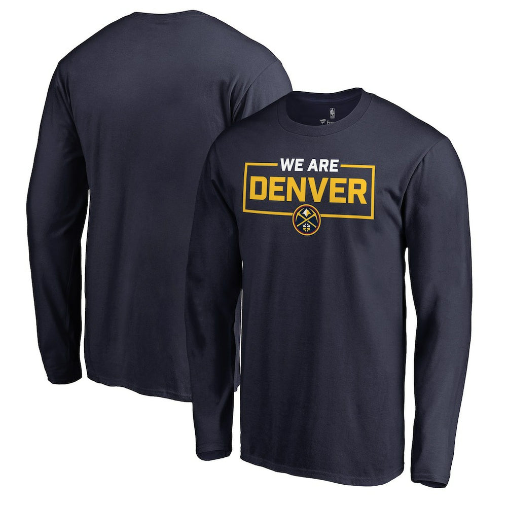 Denver Nuggets We Are Iconic Collection Long Sleeve T-Shirt Navy
