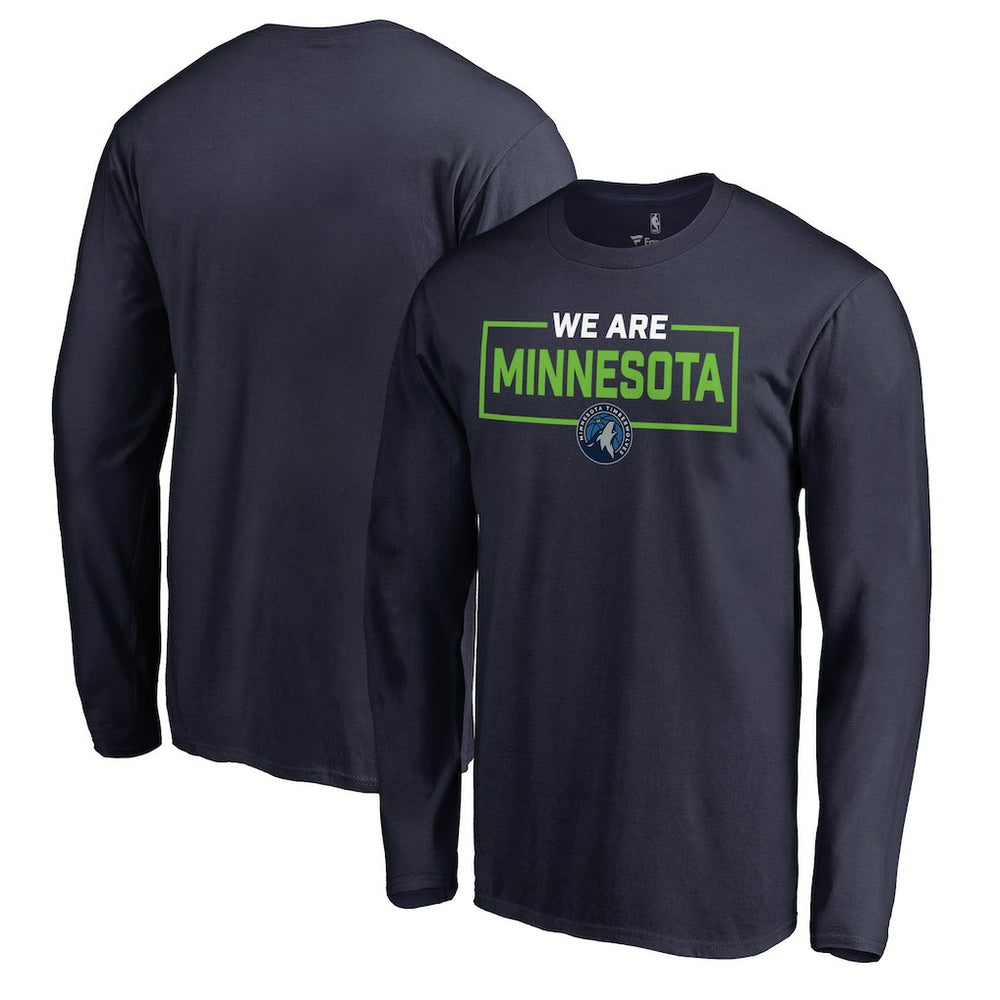 Minnesota Timberwolves We Are Iconic Collection Long Sleeve T-Shirt Navy outlet