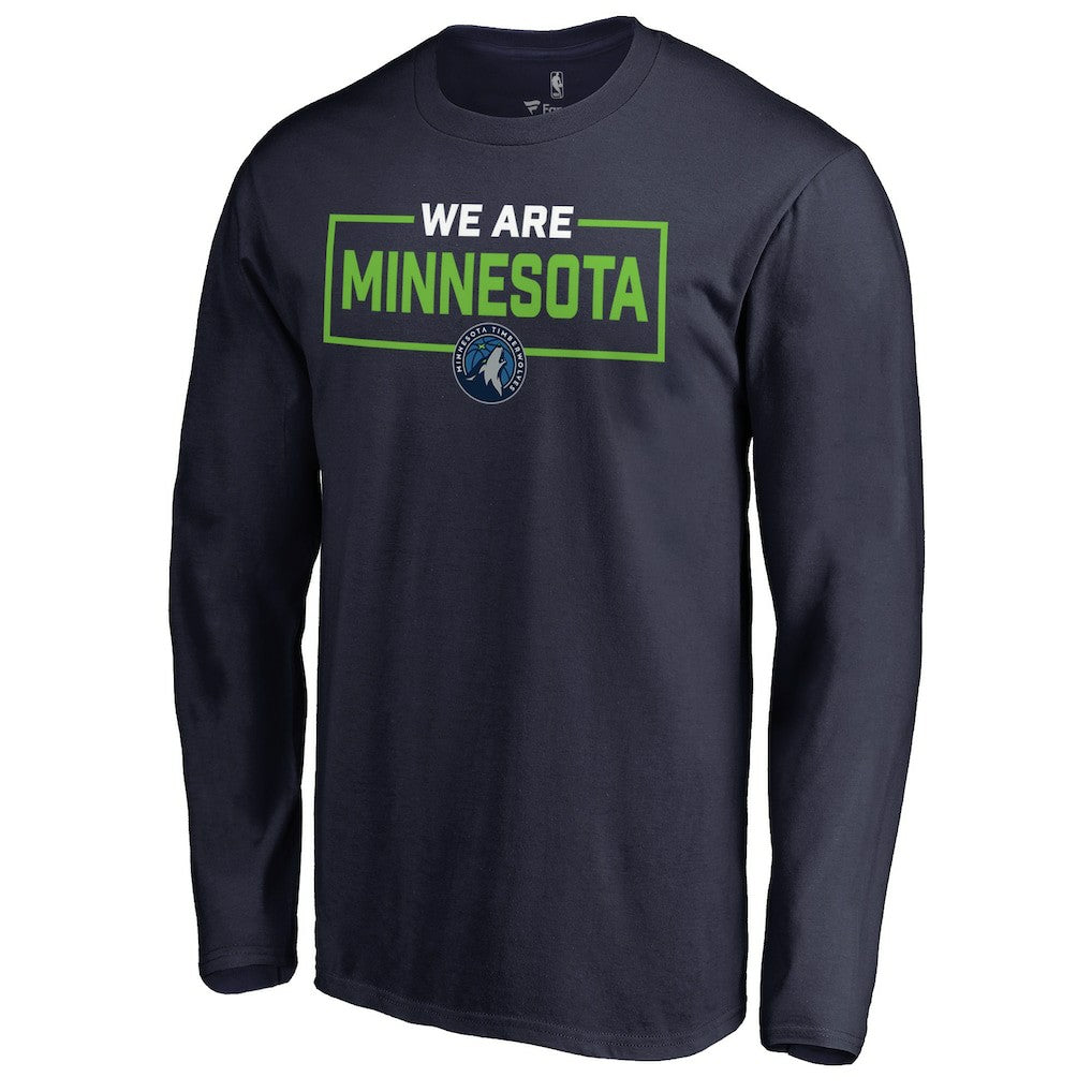 Minnesota Timberwolves We Are Iconic Collection Long Sleeve T-Shirt Navy outlet