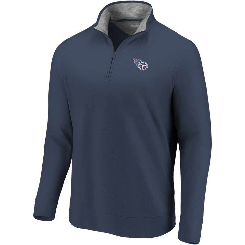 Tennessee Titans Vineyard Vines Saltwater Quarter-Zip Jacket - Navy Jackets