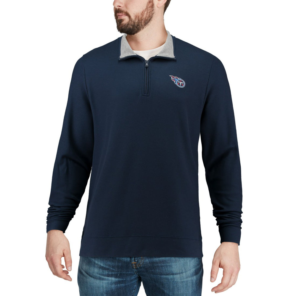 Tennessee Titans Vineyard Vines Saltwater Quarter-Zip Jacket - Navy Jackets