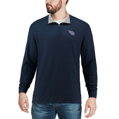 Tennessee Titans Vineyard Vines Saltwater Quarter-Zip Jacket - Navy Jackets