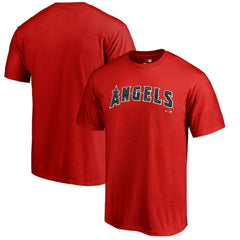 Los Angeles Angels Armed Forces Wordmark T-Shirt - Red T-shirts