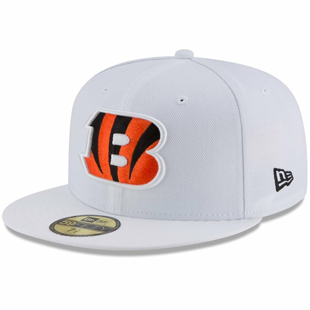 Cincinnati Bengals New Era Omaha 59FIFTY Fitted Hat - White Hats