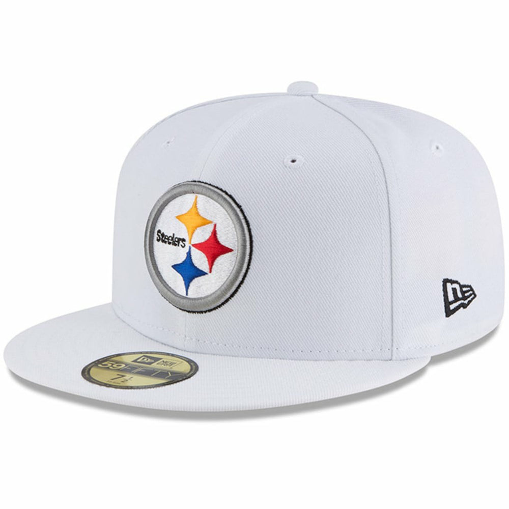 Pittsburgh Steelers New Era Omaha 59FIFTY Fitted Hat - White Hats