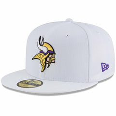 Minnesota Vikings New Era Omaha 59FIFTY Fitted Hat - White Hats