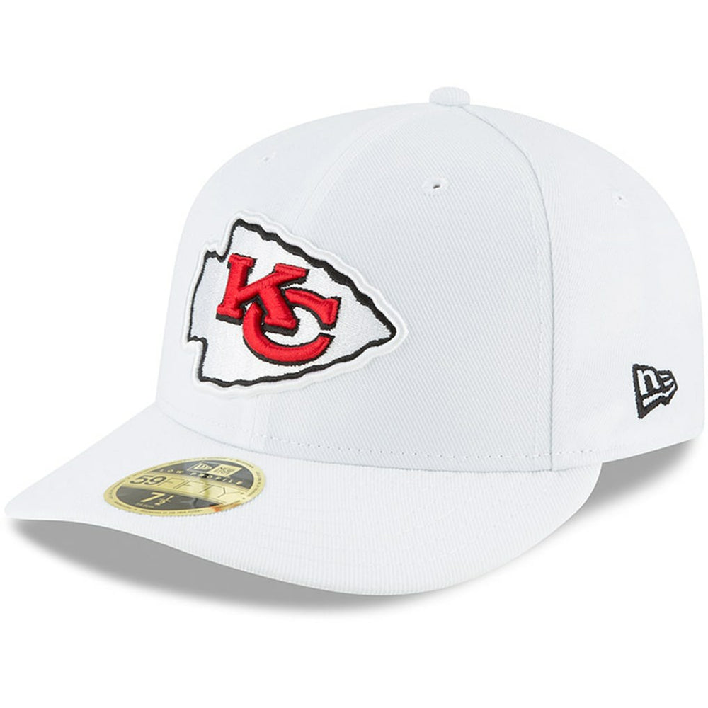 Kansas City Chiefs New Era Omaha Low Profile 59FIFTY Fitted Hat - White Hats