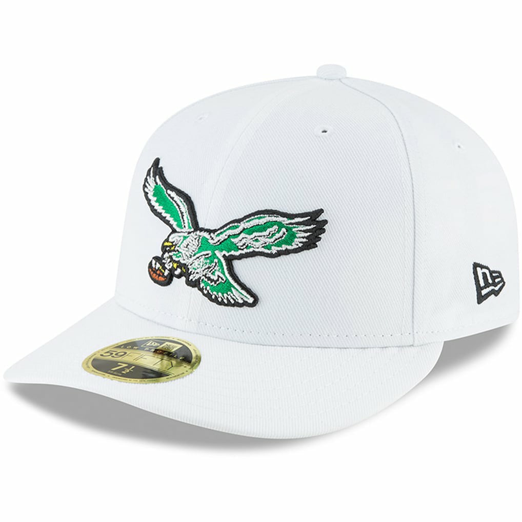 Philadelphia Eagles New Era Omaha Low Profile 59FIFTY Fitted Hat - White Hats