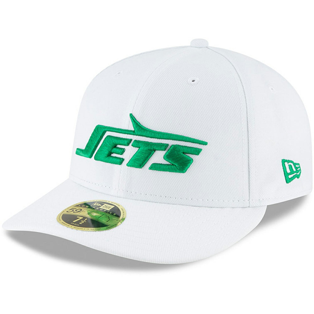 New York Jets New Era Omaha Low Profile 59FIFTY Fitted Hat - White Hats