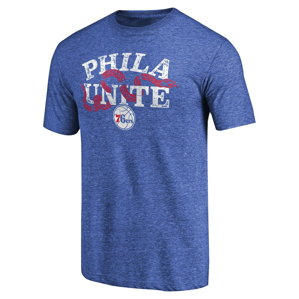 Philadelphia 76ers Hometown Collection Join Or Die Tri-Blend T-Shirt Royal