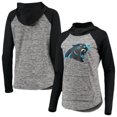 Carolina Panthers G-III 4Her by Carl Banks Women's Championship Ring Pullover Hoodie - Heathered Gray/Black Hoodies