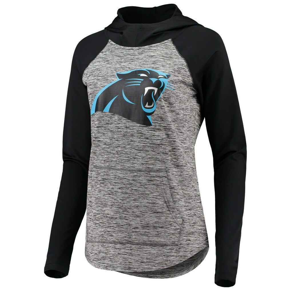 Carolina Panthers G-III 4Her by Carl Banks Women's Championship Ring Pullover Hoodie - Heathered Gray/Black Hoodies