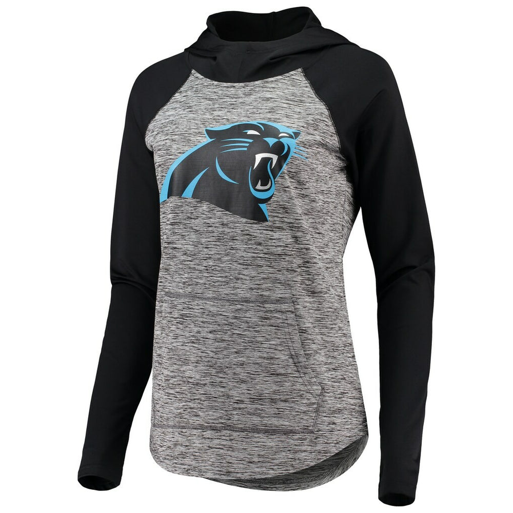 Carolina Panthers G-III 4Her by Carl Banks Women's Championship Ring Pullover Hoodie - Heathered Gray/Black Hoodies