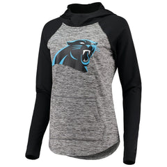 Carolina Panthers G-III 4Her by Carl Banks Women's Championship Ring Pullover Hoodie - Heathered Gray/Black Hoodies