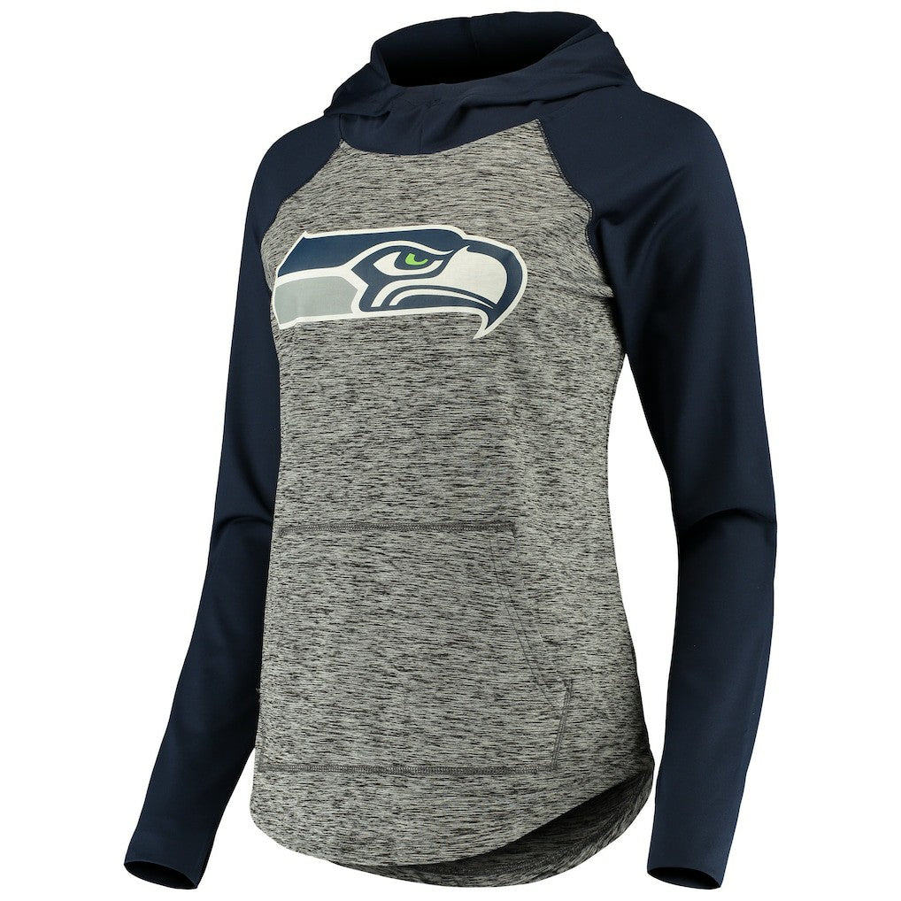 Seattle Seahawks G-III 4Her by Carl Banks Women's Championship Ring Pullover Hoodie - Heathered Gray/College Navy Hoodies