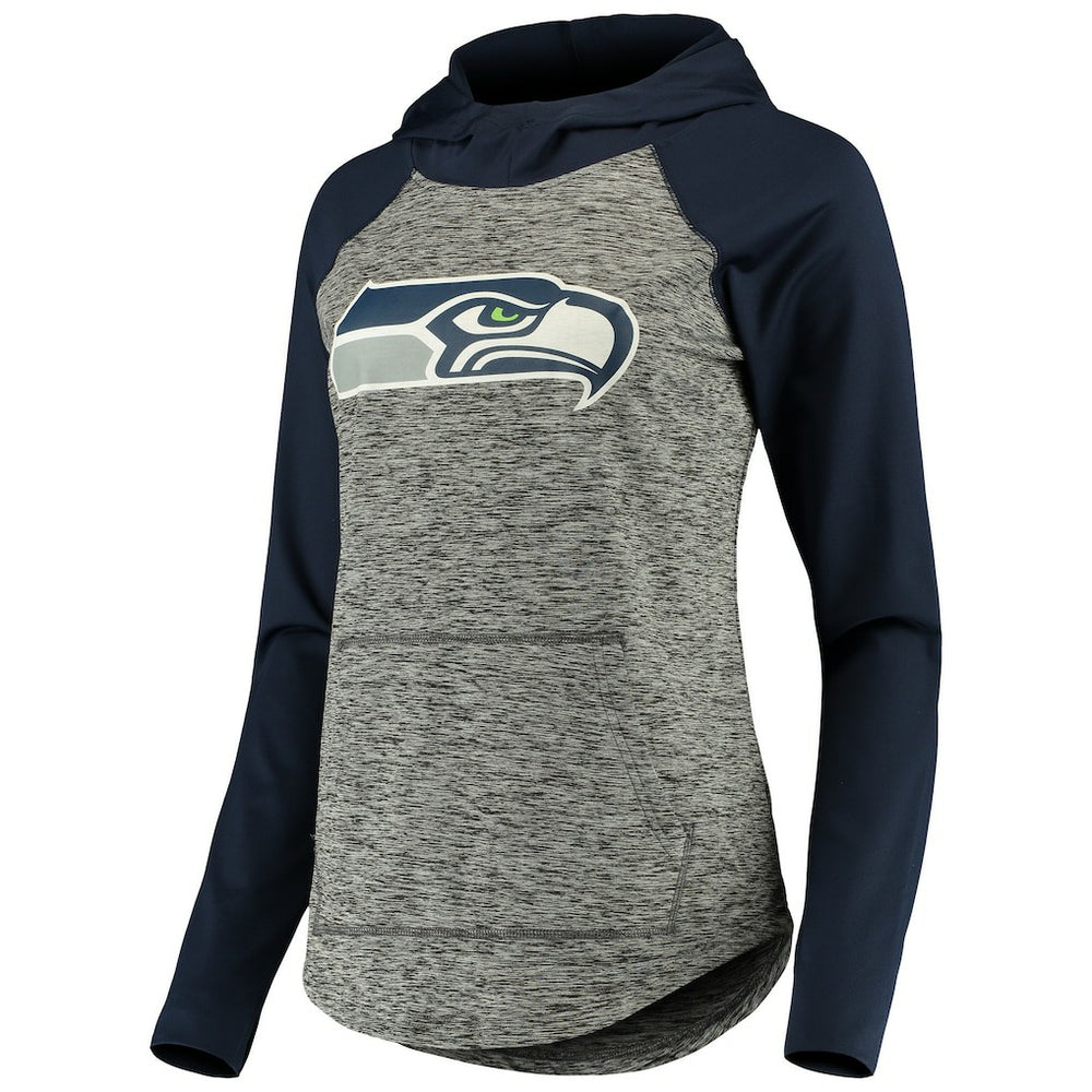 Seattle Seahawks G-III 4Her by Carl Banks Women's Championship Ring Pullover Hoodie - Heathered Gray/College Navy Hoodies