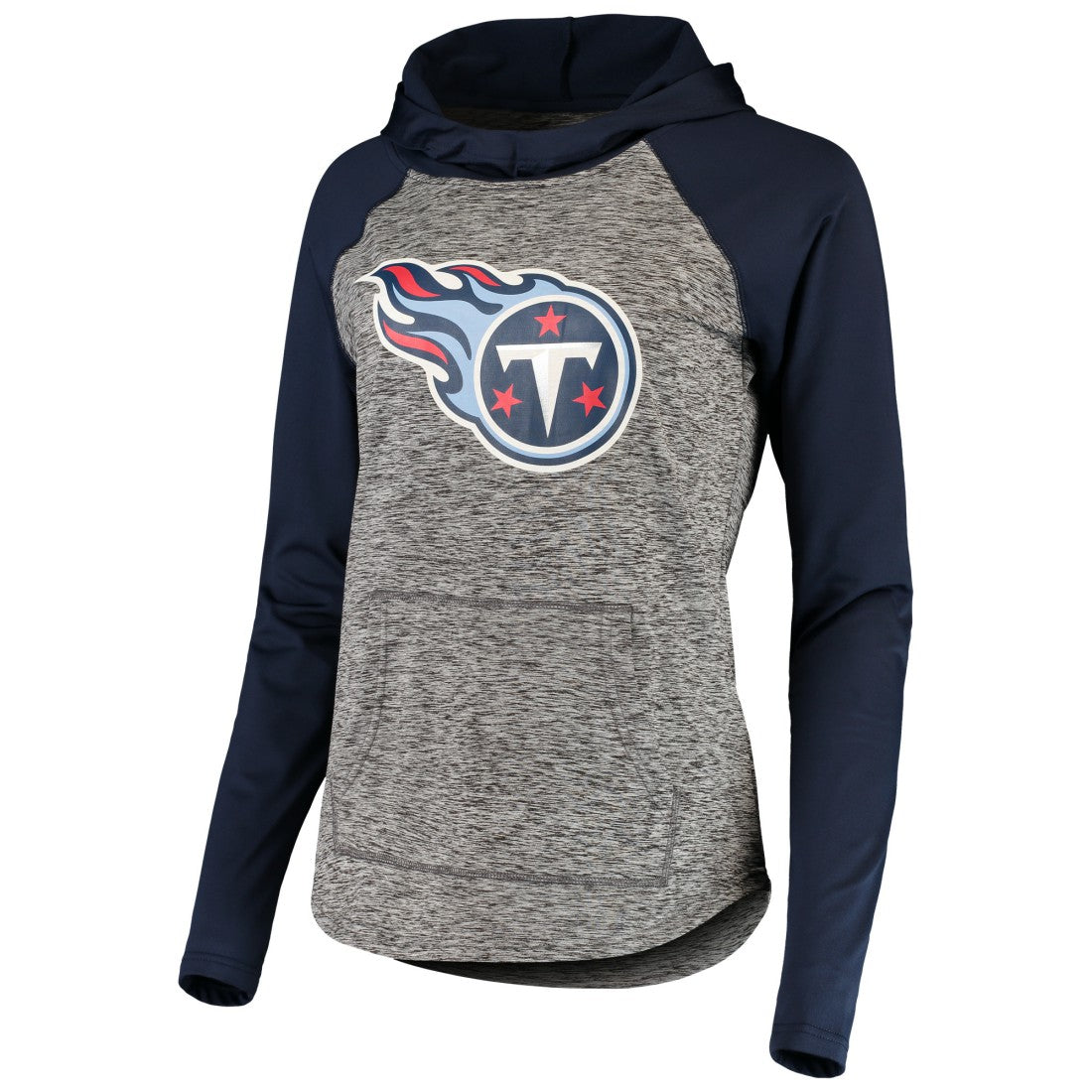 Tennessee Titans G-III 4Her by Carl Banks Women's Championship Ring Pullover Hoodie - Heathered Gray/Navy Hoodies