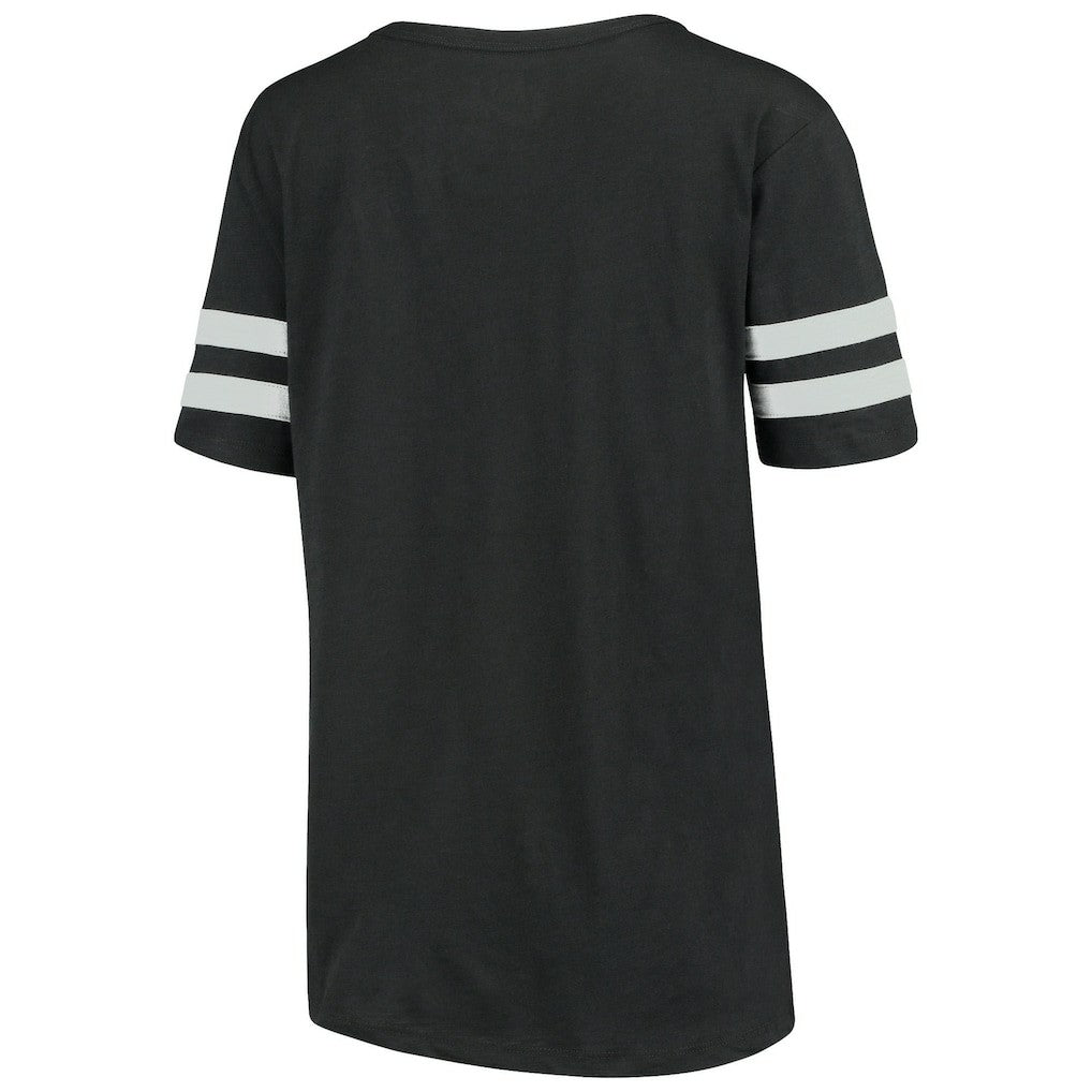 Arizona Cardinals Touch Women's Triple Play V-Neck T-Shirt - Black T-shirts