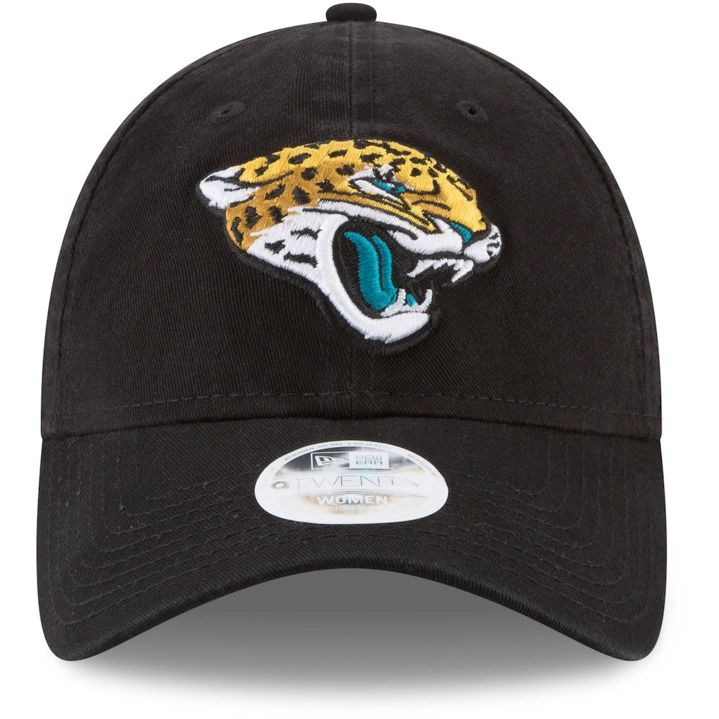 Jacksonville Jaguars New Era Women's Core Classic Primary 9TWENTY Adjustable Hat - Black Hats