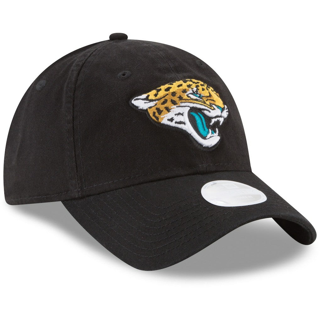 Jacksonville Jaguars New Era Women's Core Classic Primary 9TWENTY Adjustable Hat - Black Hats
