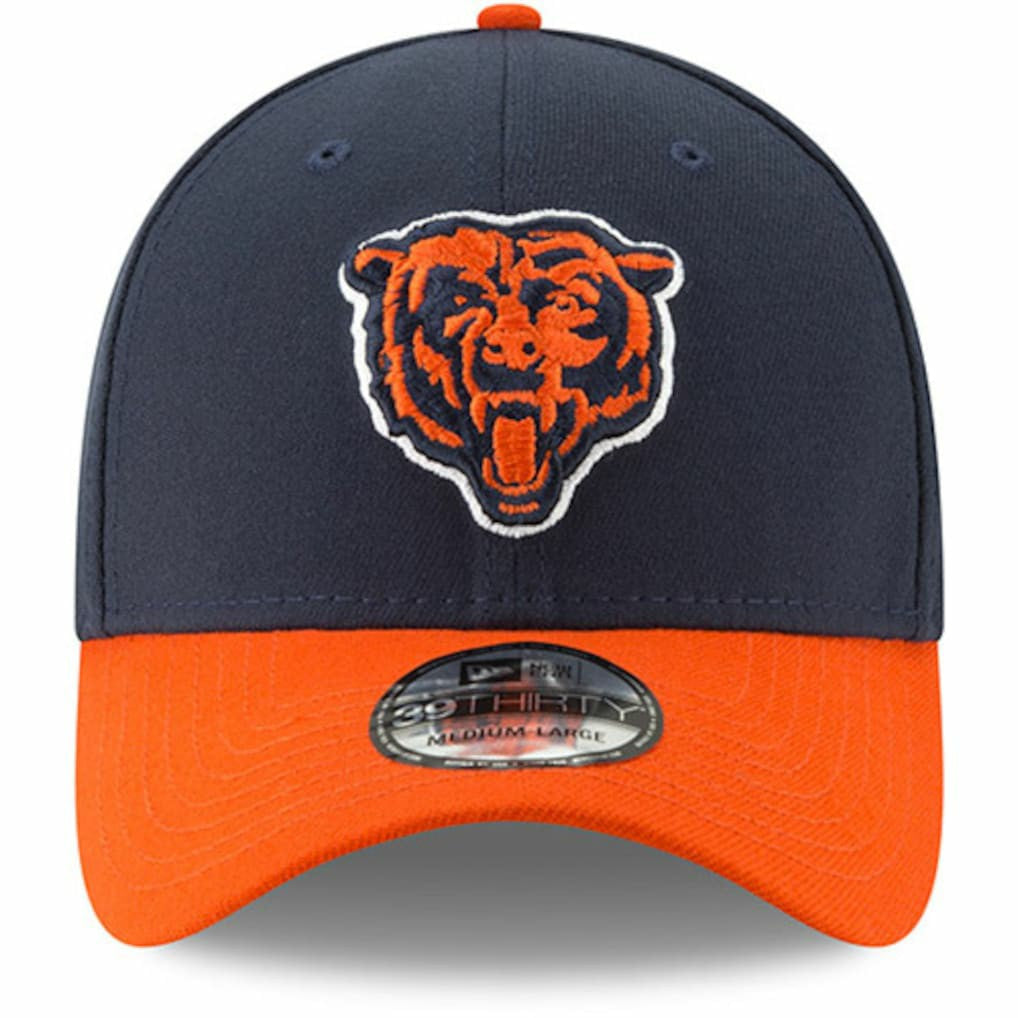 Chicago Bears New Era Team Classic Two-Tone 39THIRTY Flex Hat - Navy/Orange Hats