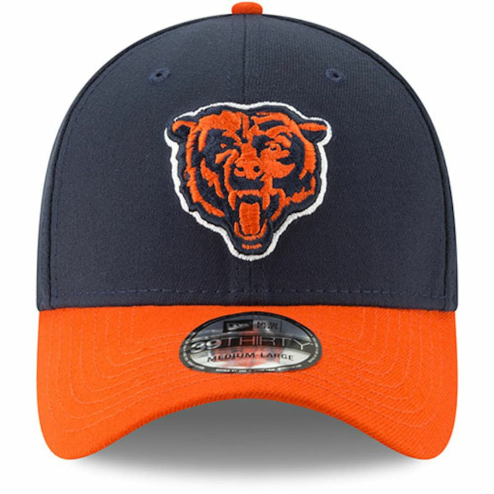 Chicago Bears New Era Team Classic Two-Tone 39THIRTY Flex Hat - Navy/Orange Hats