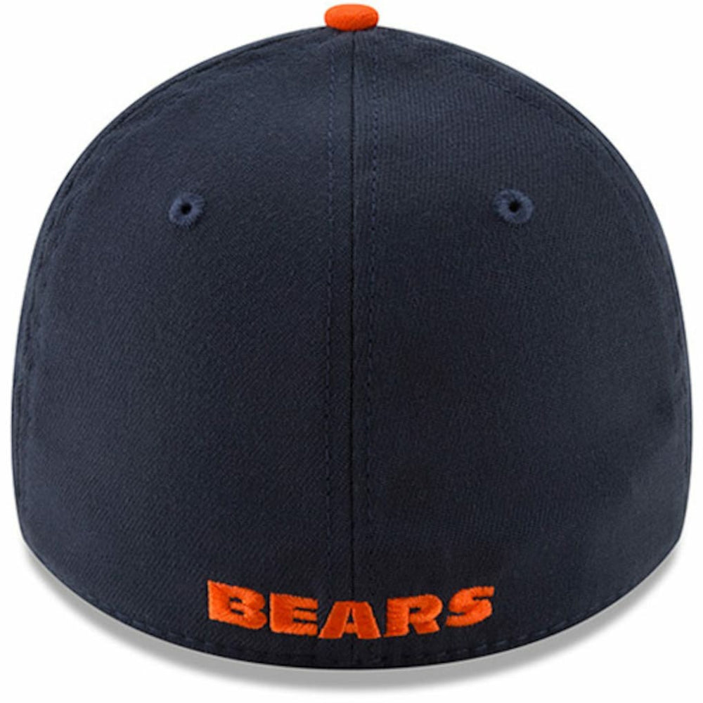 Chicago Bears New Era Team Classic Two-Tone 39THIRTY Flex Hat - Navy/Orange Hats