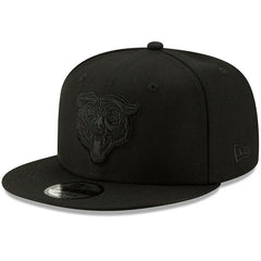 Chicago Bears New Era Black On Black 9FIFTY Adjustable Hat - Black Hats