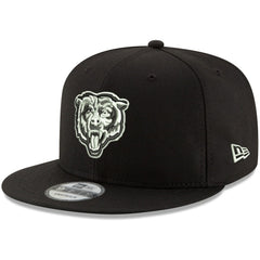Chicago Bears New Era B-Dub 9FIFTY Adjustable Hat - Black Hats