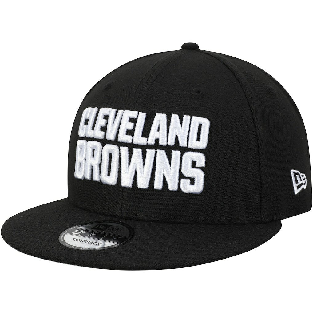 Cleveland Browns New Era B-Dub 9FIFTY Adjustable Hat - Black Hats