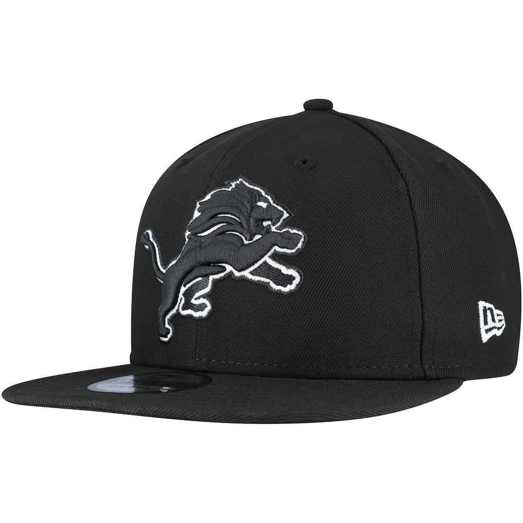 Detroit Lions New Era B-Dub 9FIFTY Adjustable Hat - Black Hats