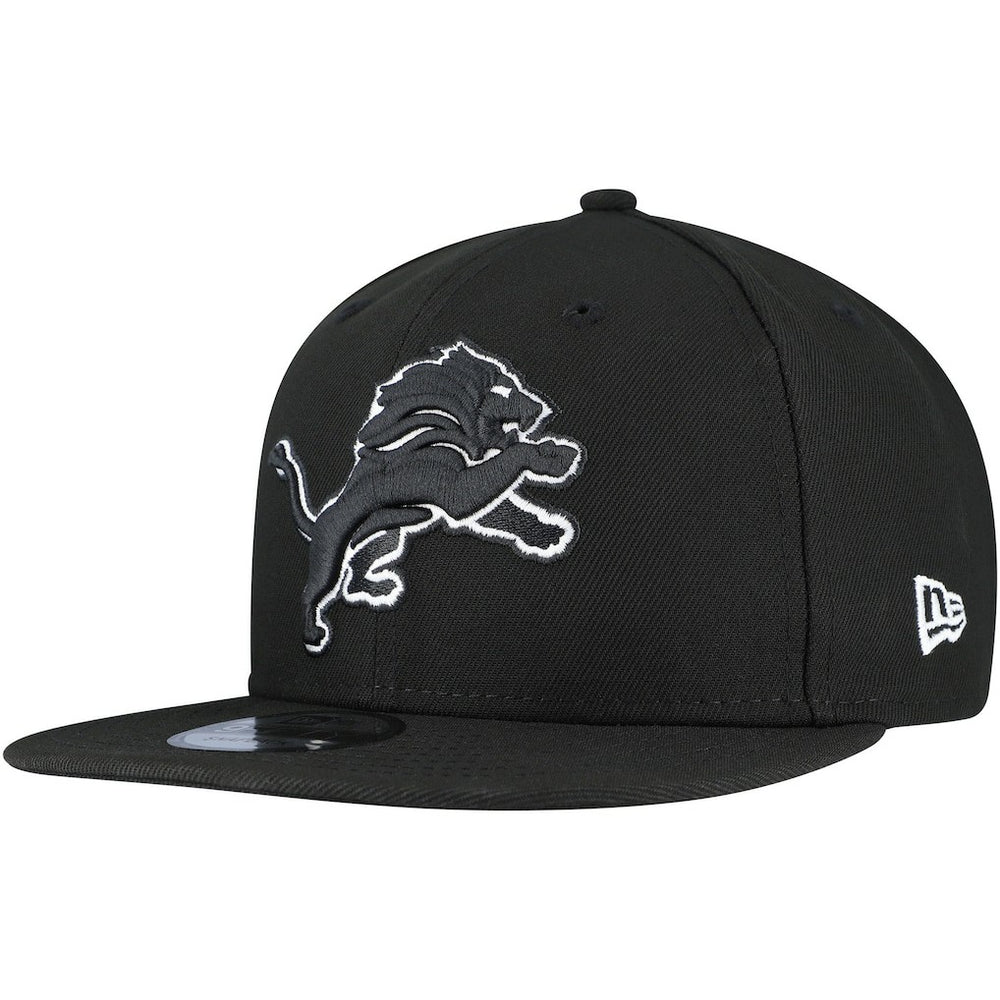 Detroit Lions New Era B-Dub 9FIFTY Adjustable Hat - Black Hats