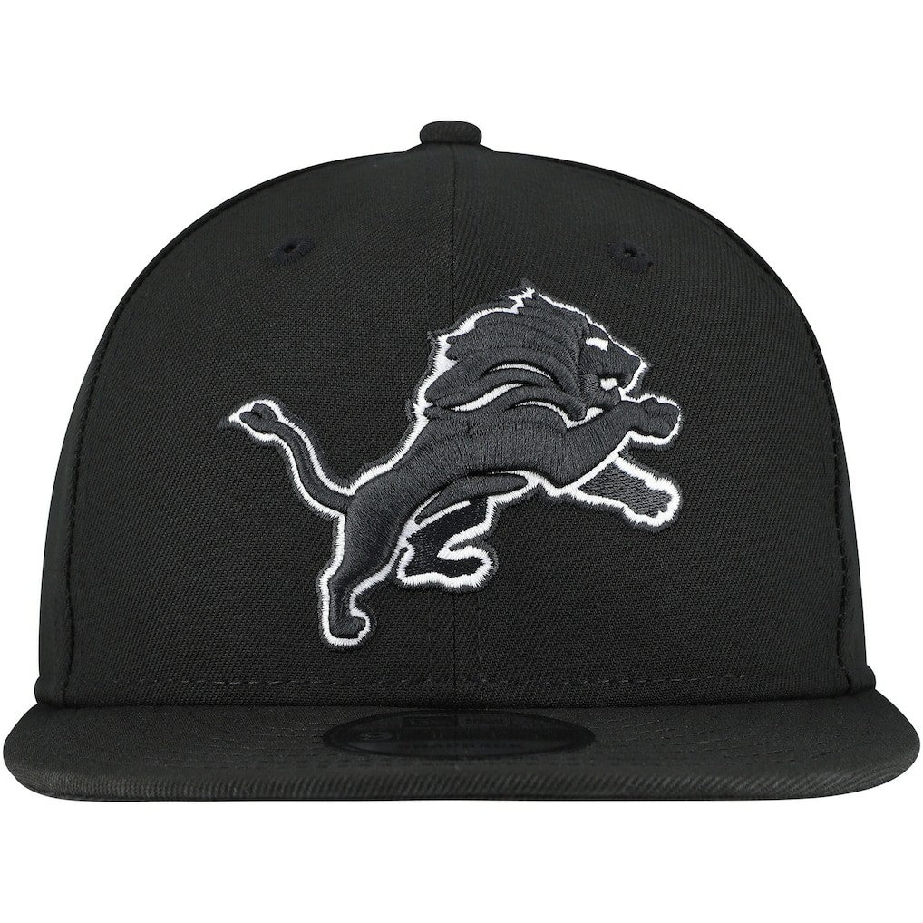 Detroit Lions New Era B-Dub 9FIFTY Adjustable Hat - Black Hats