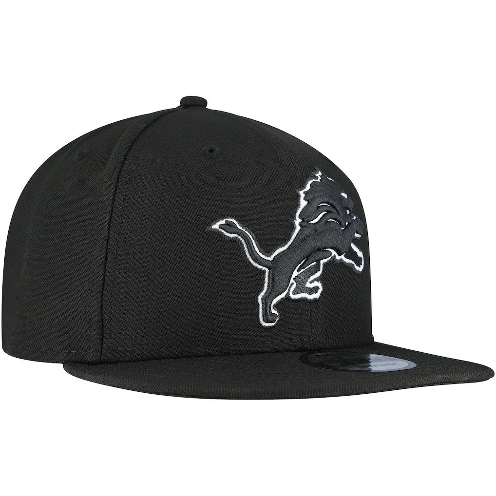 Detroit Lions New Era B-Dub 9FIFTY Adjustable Hat - Black Hats