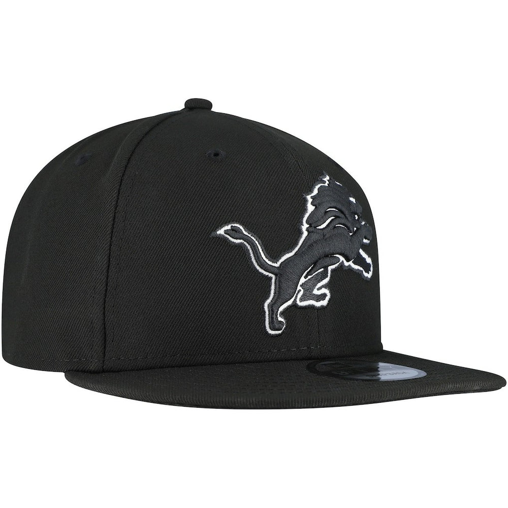 Detroit Lions New Era B-Dub 9FIFTY Adjustable Hat - Black Hats