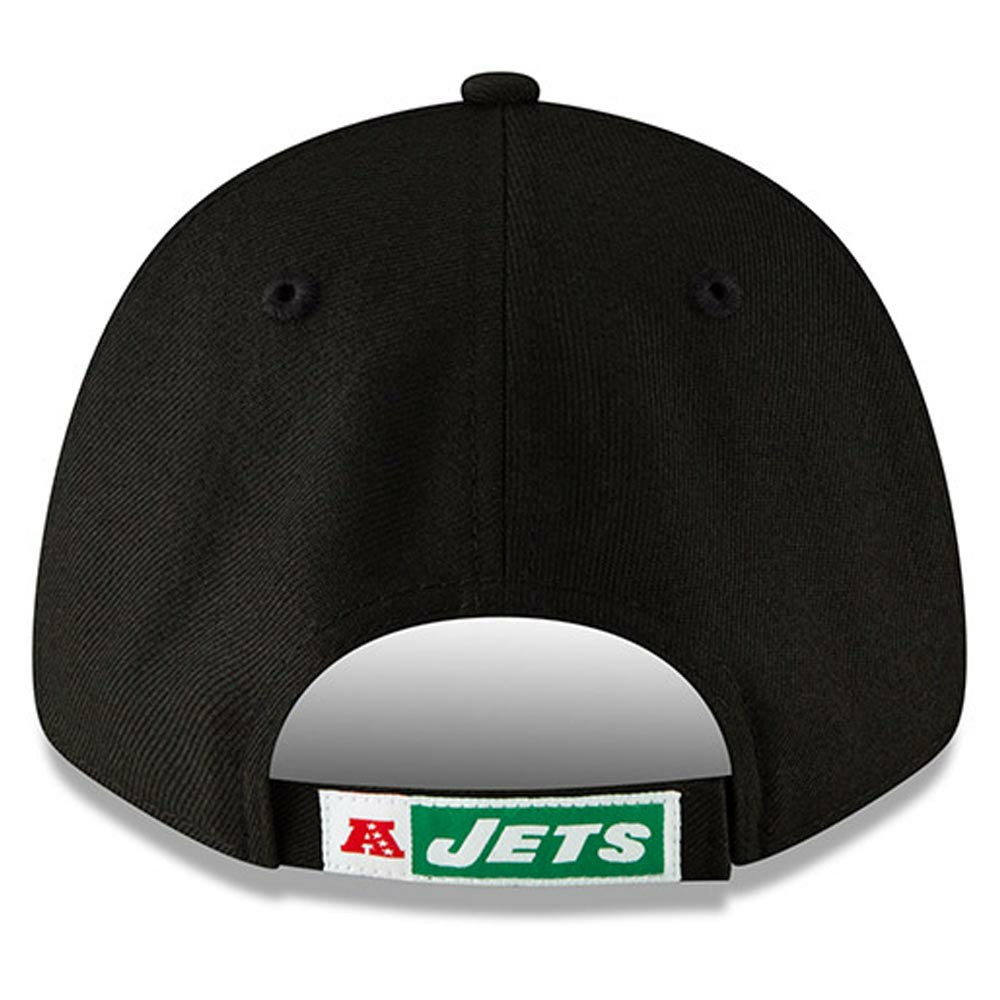 New York Jets New Era The League Throwback 9FORTY Adjustable Hat - Black Hats