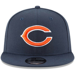 Chicago Bears New Era Basic 9FIFTY Adjustable Snapback Hat - Navy Hats