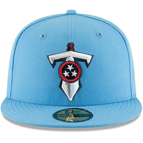 Tennessee Titans New Era Omaha 59FIFTY Fitted Hat - Light Blue Hats